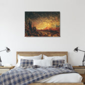 Feuer Leinwanddruck (Insitu (Schlafzimmer))
