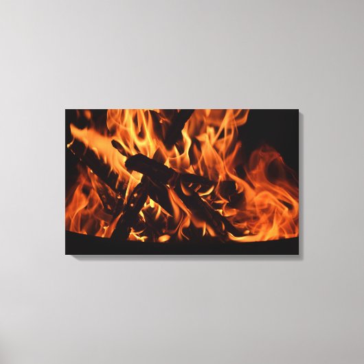Feuer Leinwanddruck (Vorderseite)