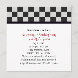 Feuer-LKW-Geburtstags-Party Einladungen