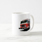 Feuer-LKW Gewohnheits-Tasse Kaffeetasse (VorderseiteRechts)