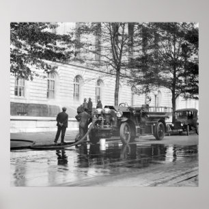 Feuer-LKW-Power-Wäsche, 1923 Poster