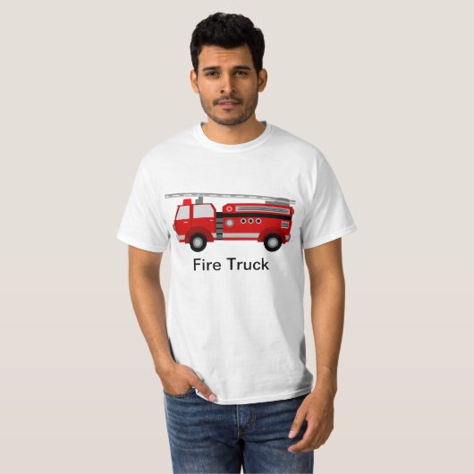 Feuer-LKW-T - Shirt (Vorne ganz)