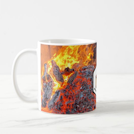 Feuer macht Biochar-Tasse Kaffeetasse (Links)