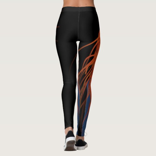 Feuer-Mädchen Leggings (Rückseite)