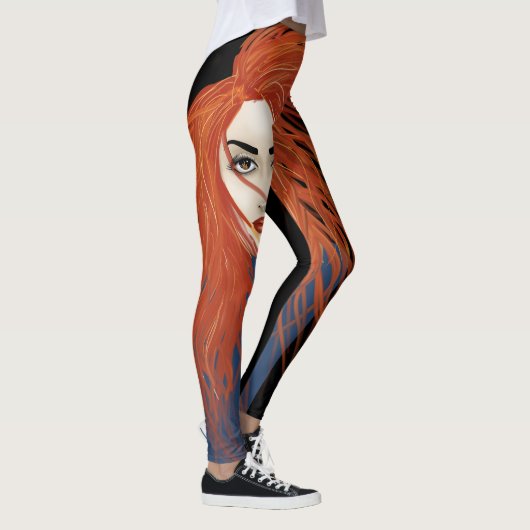 Feuer-Mädchen Leggings (Rechts)
