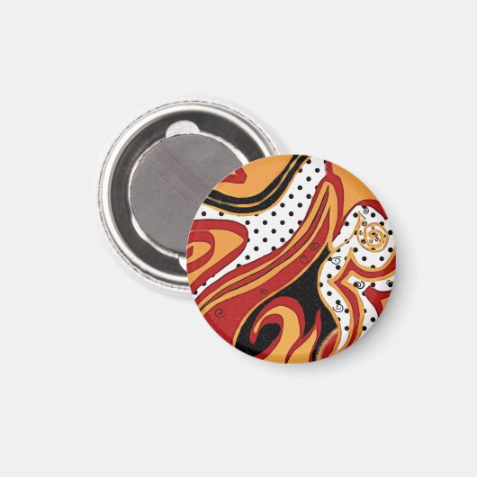 Feuer Magnet (Vorderseite/Rückseite)