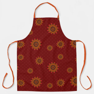 Feuer-Mandala-All-Over-Print-Schürze Schürze