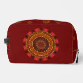 Feuer-Mandala-Dopp-Kit Waschbeutel (Vorderseite)