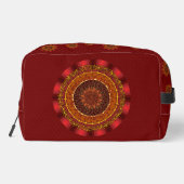 Feuer-Mandala-Dopp-Kit Waschbeutel (Rückseite)