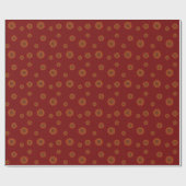 Feuer-Mandala-Geschenkpapier Geschenkpapier (Flach)