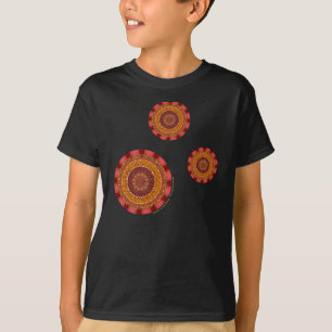Feuer-Mandala-Kind und Baby-Dark-Shirt T-Shirt