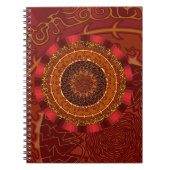 Feuer-Mandala-Notebook Notizblock (Vorderseite)