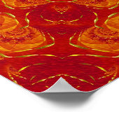 Feuer Mandala Poster (Ecke)