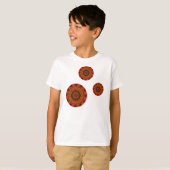 Feuer-Mandala-Shirt für Kinder und Kleinkinder T-Shirt (Vorne ganz)