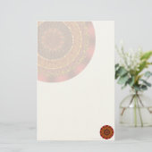 Feuer-Mandala-Stationery Briefpapier (Stehend Vorderseite)