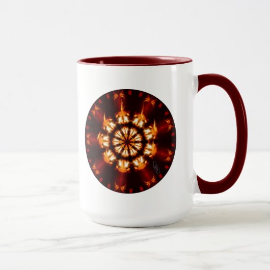 Feuer Mandala Tasse (Rechts)