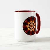 Feuer Mandala Tasse (VorderseiteRechts)