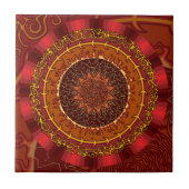 Feuer Mandala Tile Fliese (Vorderseite)