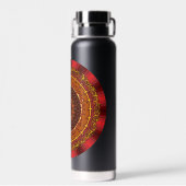 Feuer Mandala Trinkflasche (Rückseite)