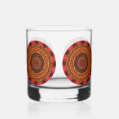 Feuer Mandala Whiskyglas (Rechts)