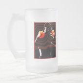 Feuer. Mattglas Bierglas (Links)