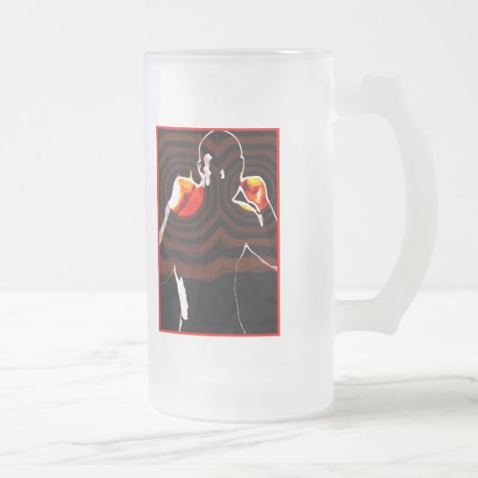 Feuer. Mattglas Bierglas (Rechts)