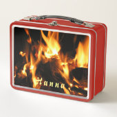 Feuer Metall Brotdose (Vorderseite)