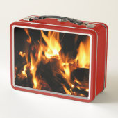 Feuer Metall Brotdose (Rückseite)