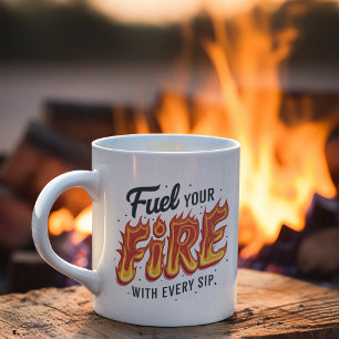 Feuer mit Flammen-Tasse tanken Kaffeetasse
