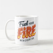 Feuer mit Flammen-Tasse tanken Kaffeetasse (Links)