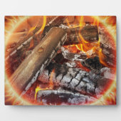 Feuer mit Halo Fotoplatte (Vorderseite)
