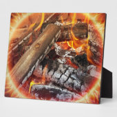 Feuer mit Halo Fotoplatte (Seite)