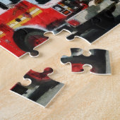 Feuer-Motor vor Feuerwache Puzzle (Seite)