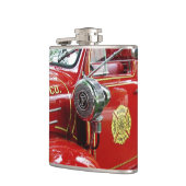 Feuer-Motorflasche…. Flachmann (Links)