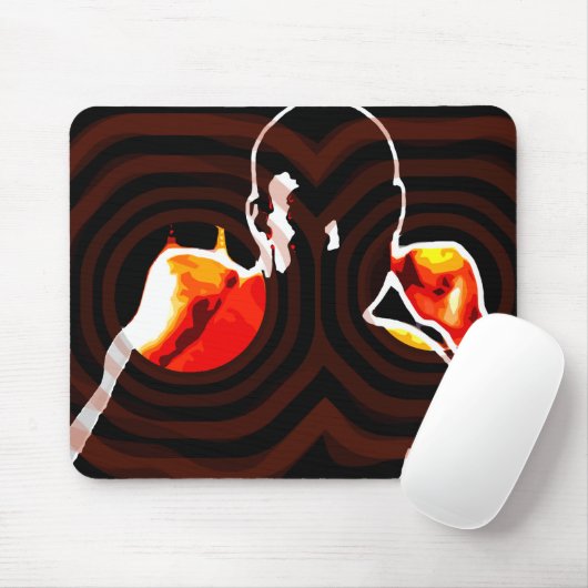 Feuer. Mousepad (Mit Mouse)