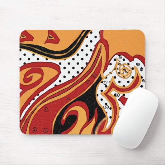 Feuer Mousepad (Mit Mouse)