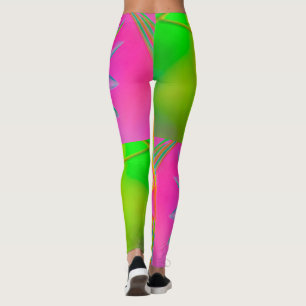FEUER MULTI FARBFANTASY FLORAL DESIGN LEGGINGS