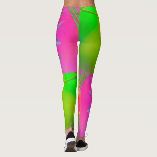 FEUER MULTI FARBFANTASY FLORAL DESIGN LEGGINGS (Rückseite)