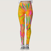 FEUER MULTI FARBFANTASY FLORAL DESIGN LEGGINGS (Vorderseite)