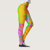 FEUER MULTI FARBFANTASY FLORAL DESIGN LEGGINGS (Rechts)