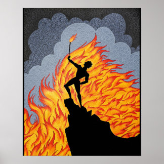 "Feuer (nach Erte)" Poster