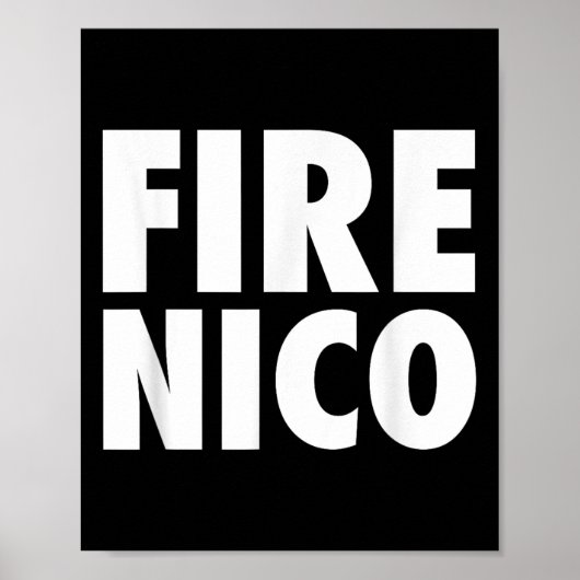 Feuer Nico Poster (Vorne)