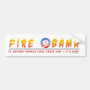Feuer Obama Autoaufkleber