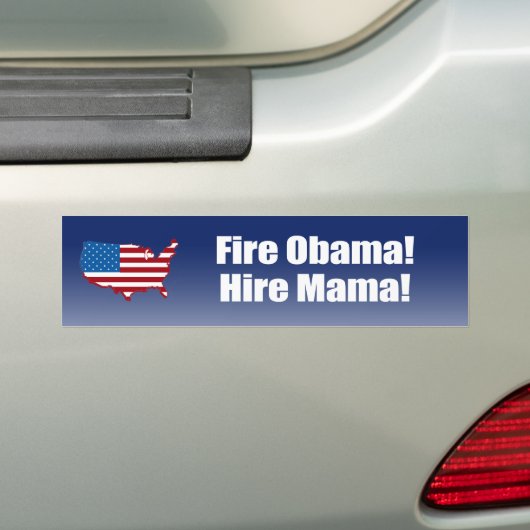 Feuer Obama. Mietmutter Autoaufkleber (Auf Auto)