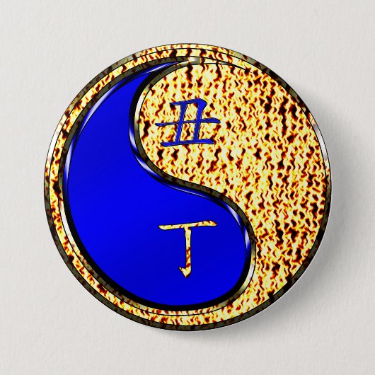 Feuer Ochse Button (Vorderseite)