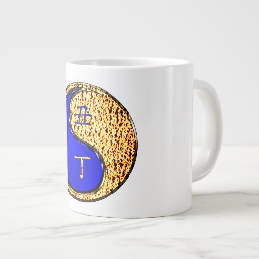 Feuer Ochse Jumbo-Tasse (Vorderseite Rechts)