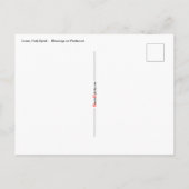 Feuer oder Flammen und Herz mit Zitat Pfingsten Postkarte (Rückseite)