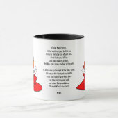 Feuer oder Flammen und Herz mit Zitat Pfingsten Tasse (Zentrum)