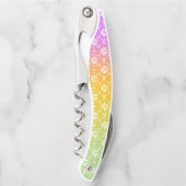 Feuer Ombre in Lila Träume Kellnermesser (Vorderseite)