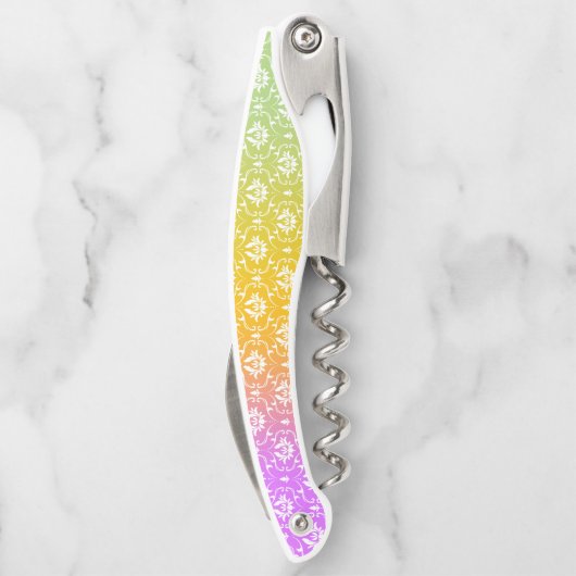 Feuer Ombre in Lila Träume Kellnermesser (Rückseite)